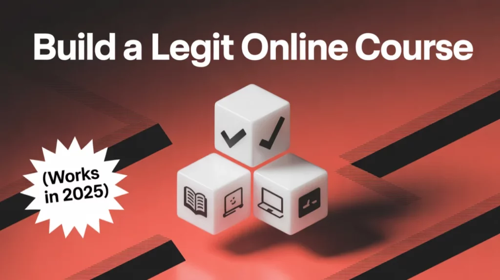 How to Build a LEGIT Online Course (Works in 2025)
